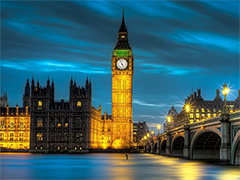 Картинка №941: Огни ночного Лондона
